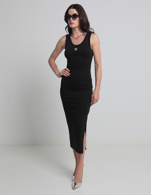 Vestido midi formal Hugo para mujer