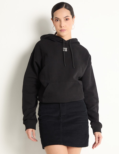 Sudadera con capucha y bolsa Hugo para mujer