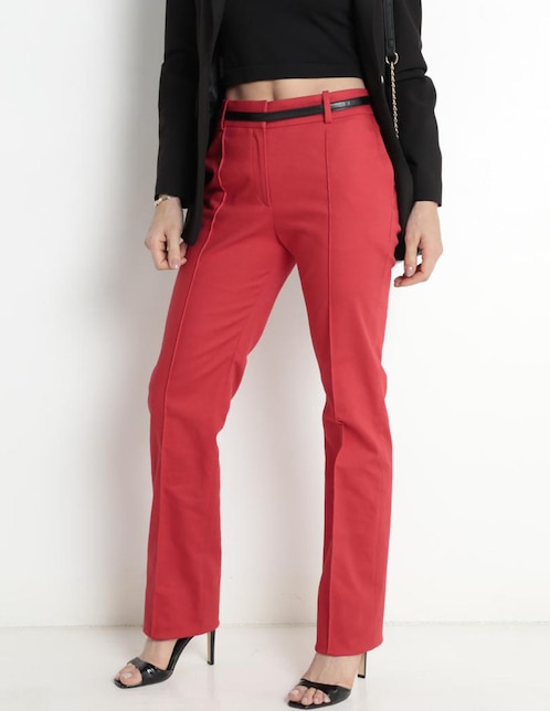 HUGO - Pantalones Regular Fit De Tejido De Sirsaca Con Elástico - Negro