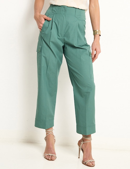 Pantalón cargo slim para mujer 1