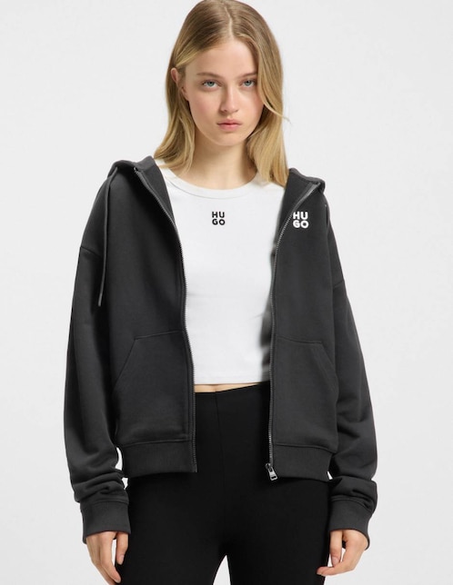 Sudadera con capucha Hugo W25 para mujer