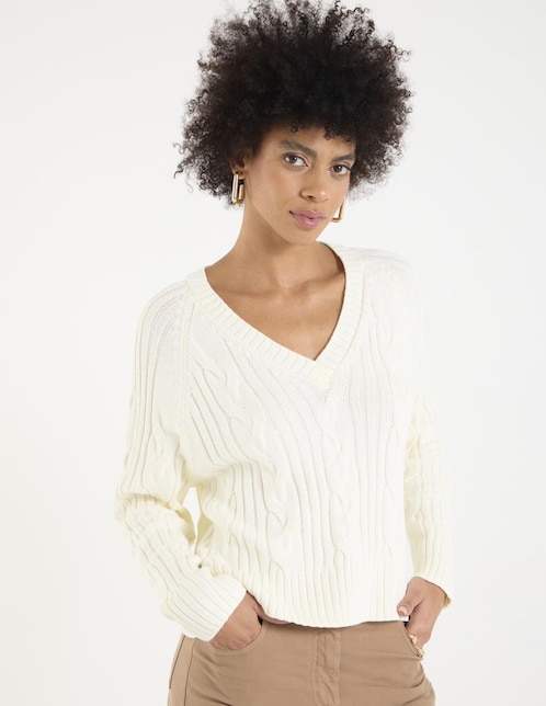 Suéter Pennyblack cuello V para mujer