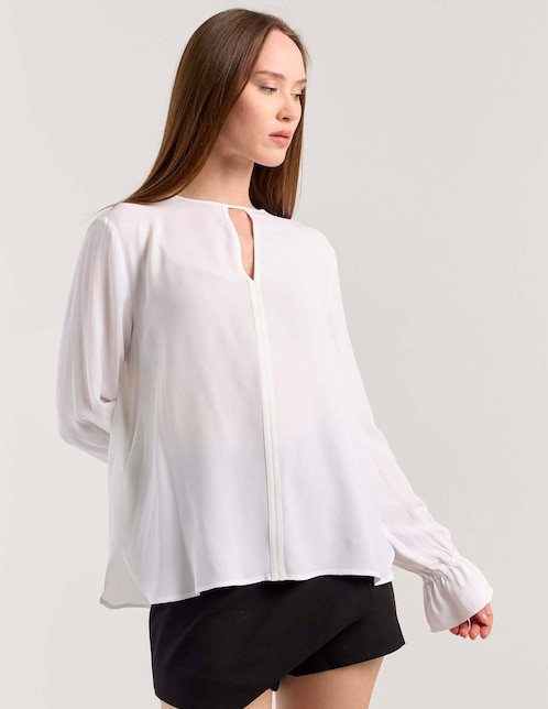 Blusa manga larga para mujer 1