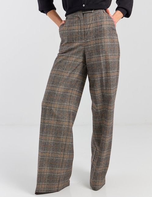 Pantalón relaxed wide leg para mujer 1