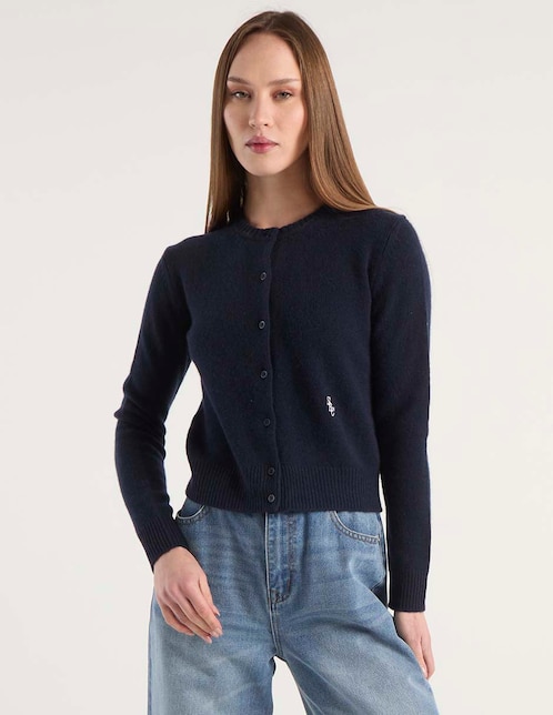 Suéter cuello redondo para mujer 1