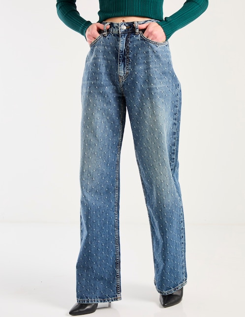 Jeans relaxed straight Hugo para mujer