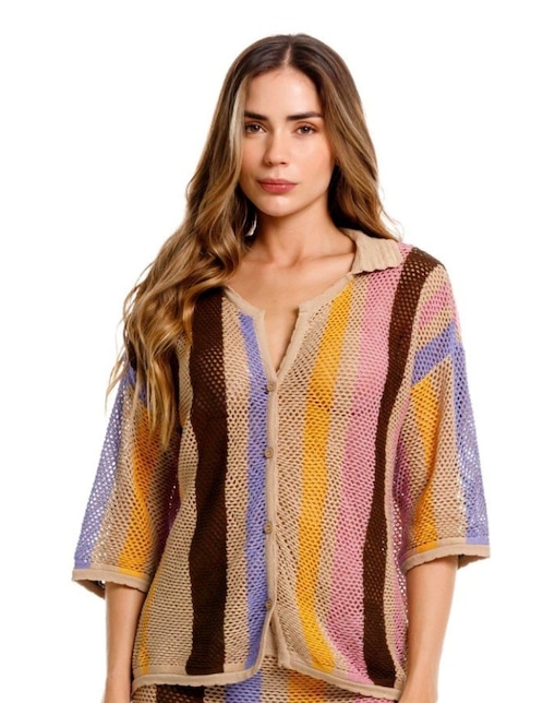 Blusa Resort 26 manga 3/4 para mujer 1