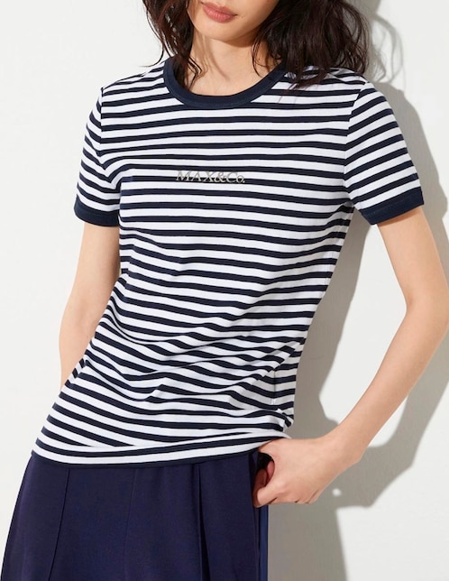 Playera manga larga cuello redondo para mujer 1