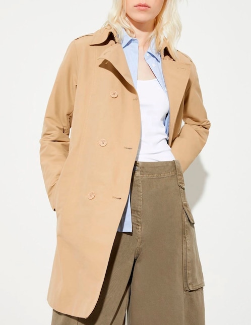 Gabardina con bolsillos para mujer 1