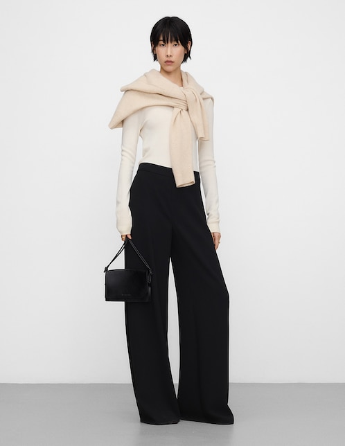 Pantalón relaxed Adolfo Dominguez flare para mujer