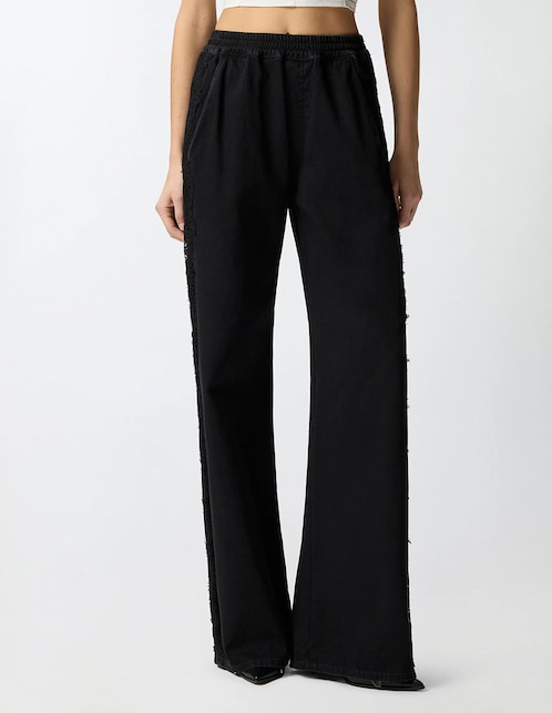 Jeans relaxed campana cintura alta para mujer 1