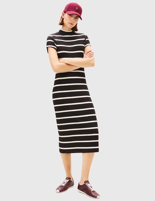 Vestido midi casual Tommy Hilfiger para mujer