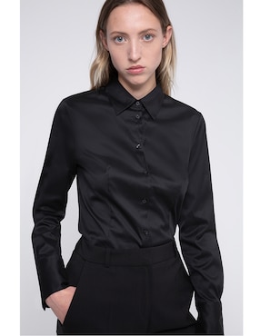 Blusa camisera BOSS manga larga para mujer