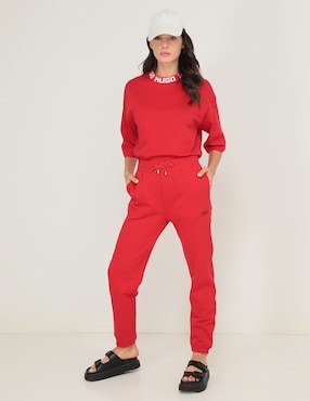 Pants straight Hugo con jareta para mujer