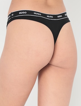 Tanga HUGO de algodón para mujer