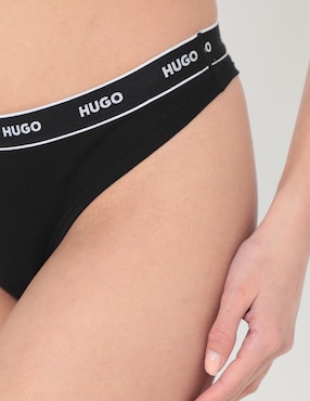 Tanga HUGO de algodón para mujer