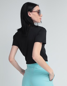 Playera manga corta HUGO cuello redondo para mujer