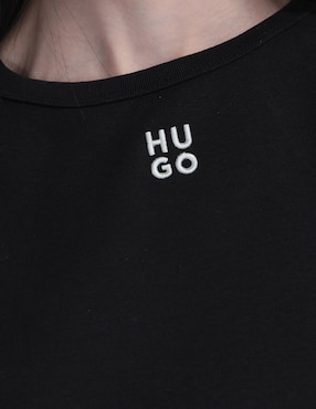 Playera manga corta HUGO cuello redondo para mujer