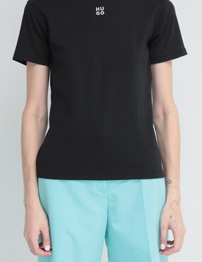 Playera manga corta HUGO cuello redondo para mujer