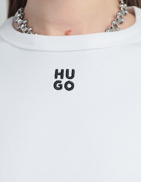 Playera manga corta HUGO cuello redondo para mujer