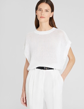 Blusa Club Monaco Manga Corta Para Mujer