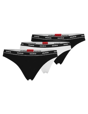 Tanga HUGO de algodón para mujer