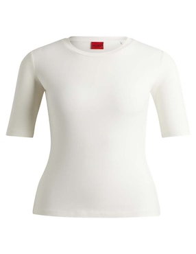 Playera manga corta HUGO Nos cuello redondo para mujer