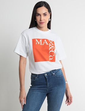 Playera Manga Corta Max&Co Cuello Redondo Para Mujer