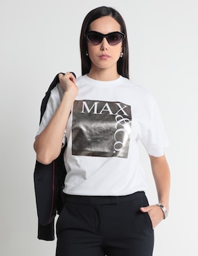 Blusa Max&Co Manga Corta Para Mujer