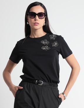 Playera Manga Corta Max&Co Cuello Redondo Para Mujer