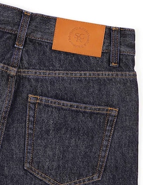 Jeans straight Sporty & Rich corte cintura para mujer