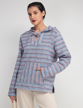 Sudadera artesanal con capucha Tmna para mujer