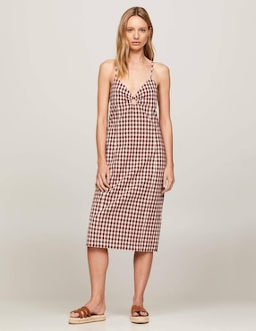 Vestido Midi Casual Tommy Hilfiger Para Mujer