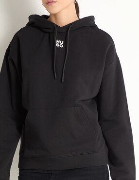 Sudadera con capucha y bolsa Hugo para mujer