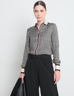 Camisa Pinko Manga Larga Para Mujer