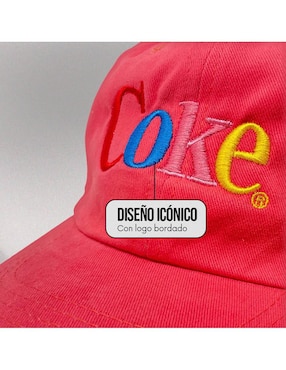 Gorra con visera curva casual Sarosa Coca Cola