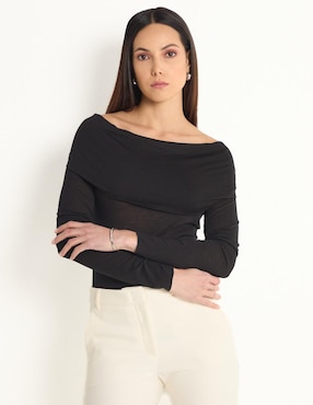 Blusa Max&Co Manga Larga Para Mujer