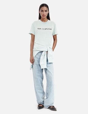 Playera manga corta The Kooples cuello redondo para mujer
