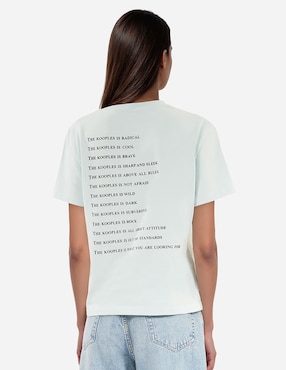 Playera manga corta The Kooples cuello redondo para mujer