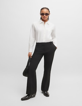 Blusa camisera Hugo manga larga para mujer