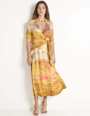 Vestido midi formal Pinko para mujer