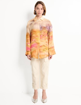 Camisa Pinko manga larga para mujer