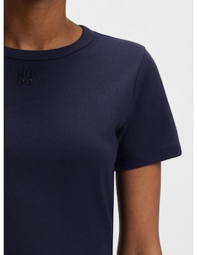 Playera manga corta Hugo cuello redondo para mujer