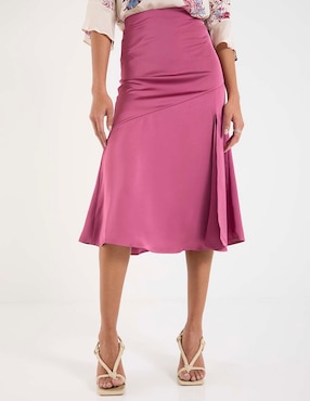 Falda midi Pennyblack cintura alta