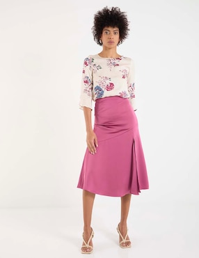 Falda midi Pennyblack cintura alta
