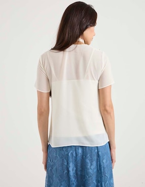Blusa Pennyblack manga corta para mujer