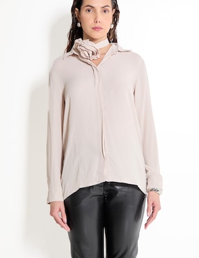 Camisa Marella de algodón manga larga para mujer
