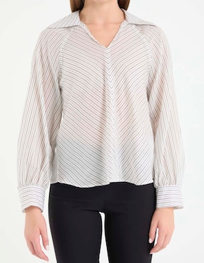Camisa Marella manga larga para mujer