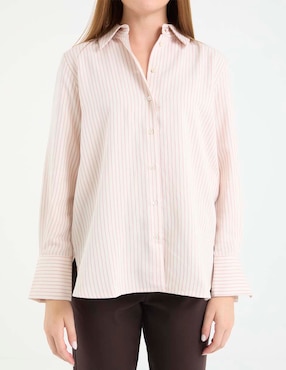 Camisa Marella de algodón manga larga para mujer