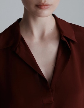Camisa Marella de algodón manga larga para mujer